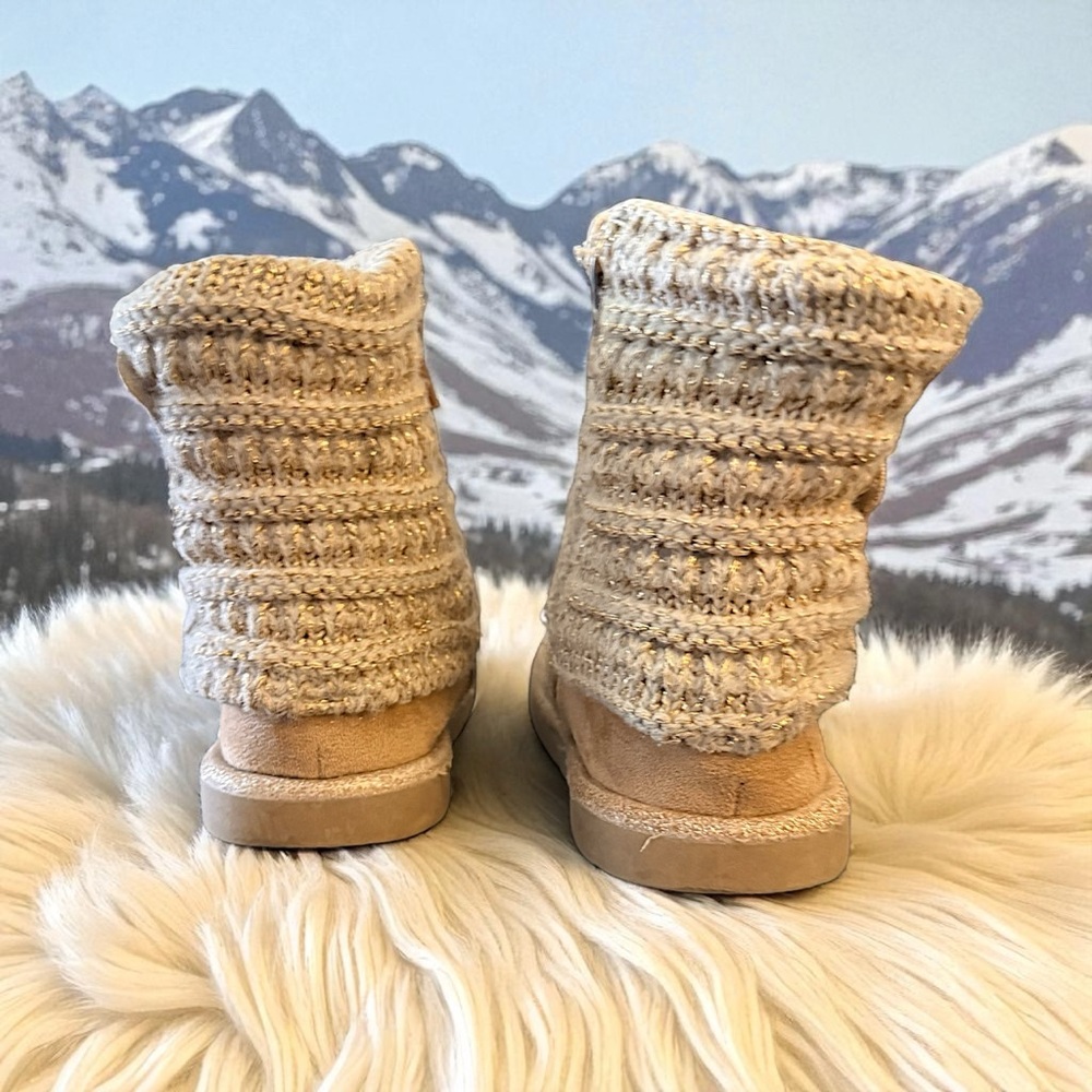 Seychelles Kids Beige Butterfly Knit Boots - Picture 10 of 14